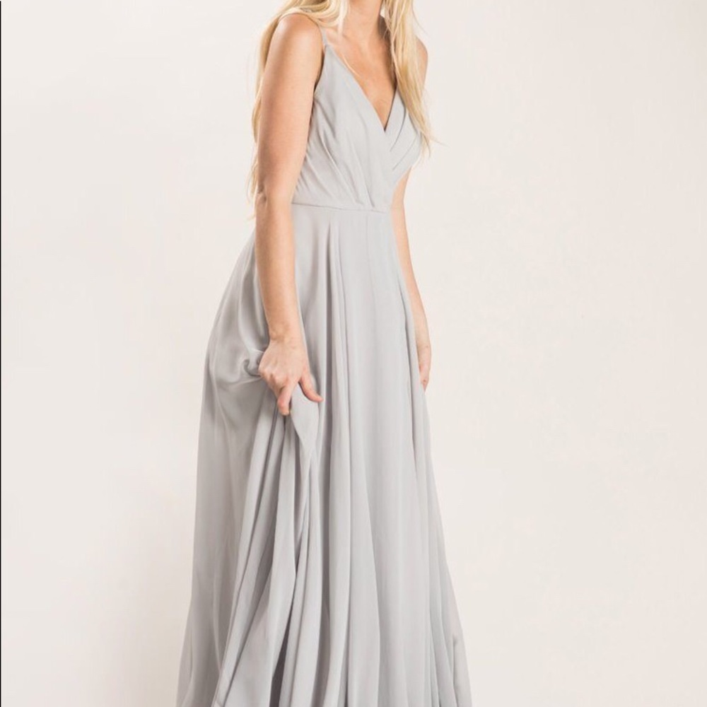 Cassidy Grey Flowy Maxi Dress